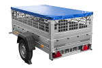 Pkw Planenanhänger GARDEN TRAILER 200 KIPP mit Laubgitteraufsatz, Stützrad, Flachplane und Planenträger-Neu - Image 3