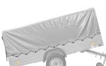 Autotransportanhänger 264×125 UNITRAILER FORCE 264 KIPP mit Gitterwänden, H-800 Rahmen und grauer Plane-Neu – Bild 14