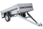 Anhänger mit Blattfedern 230×125 UNITRAILER FORCE 230/R KIPP mit H-1100 Spriegel und grauer Hochplane-Neu - Image 18