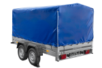 Zweiachsanhänger 264×150 UNITRAILER GARDEN 265/2 KIPP mit Rahmen H-1100 und blauer Plane-Neu - Image 7