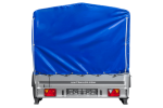 Zweiachsanhänger 264×150 UNITRAILER GARDEN 265/2 KIPP mit Rahmen H-1100 und blauer Plane-Neu - Image 9