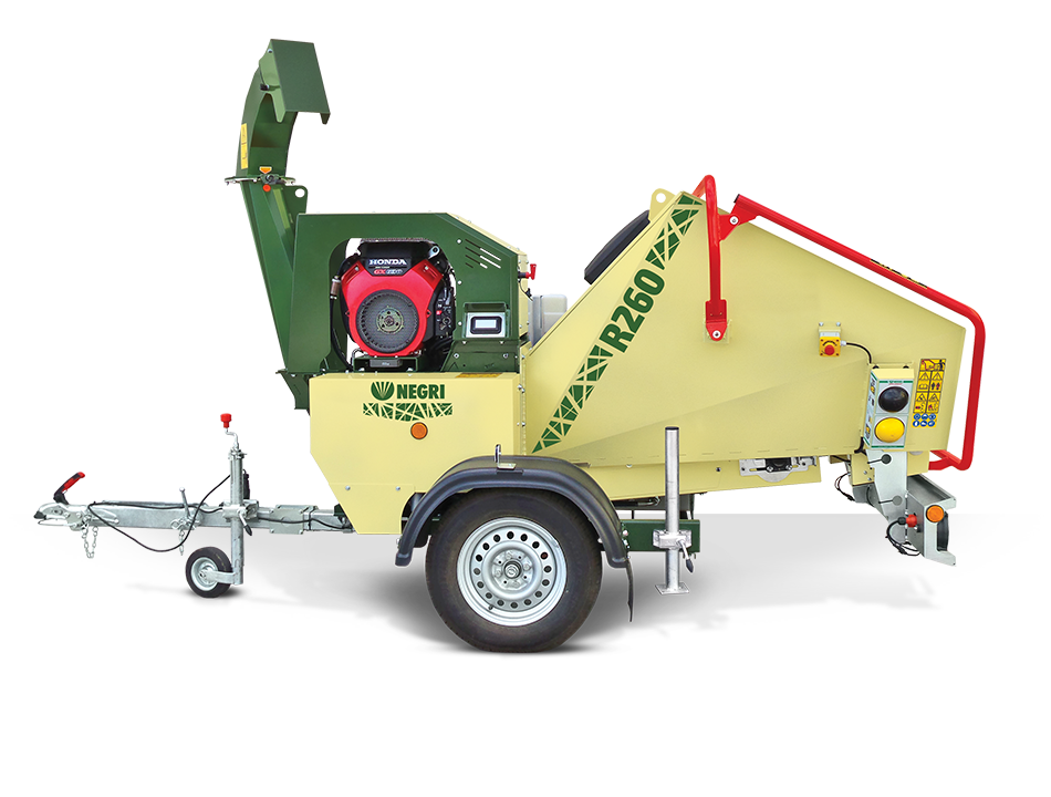 negri-bio-trituratori-R260BH21OTRGN-M-3.png NEGRI Biohäcksler R260-Benzin- oder Diesel-Häcksler mit Straßenfahrwerk – Bild 1