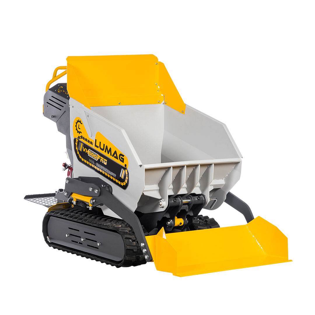 zoom-pb-vh500apro-serie-2.png LUMAG VH500-PROA Minidumper mit Frontkippmulde und Selbstladeschaufel 500 kg Zuladung - Image 1