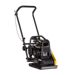 LUMAG VP 60 – Rüttelplatte vorlaufend mit 58 kg inkl. Transportfahrwerk und Gummimatte - Image 2